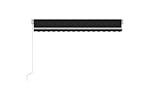 vidaXL 3068979 Manual Retractable Awning 400x350cm Anthracite vidaXL 3068979 Manual Retractable Awning 400x350cm Anthracite
