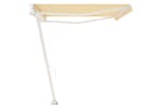 vidaXL 3069658 Freestanding Manual Retractable Awning 500x350cm Yellow/white vidaXL 3069658 Freestanding Manual Retractable Awning 500x350cm Yellow/white