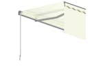 vidaXL 3069397 Manual Retractable Awning With Blind 3.5x2.5m Cream vidaXL 3069397 Manual Retractable Awning With Blind 3.5x2.5m Cream