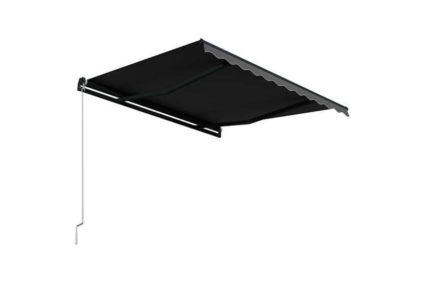 vidaXL 3051238 Manual Retractable Awning 350x250cm Anthracite vidaXL 3051238 Manual Retractable Awning 350x250cm Anthracite