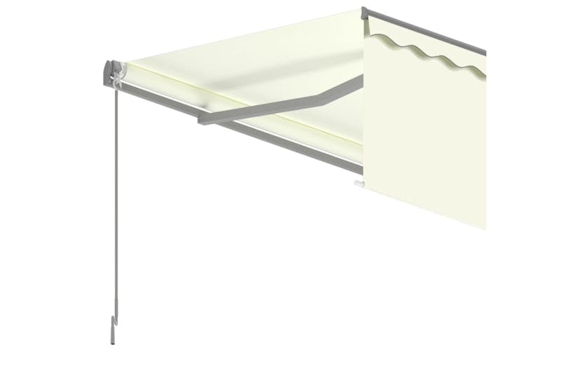 vidaXL 3069377 Manual Retractable Awning With Blind 3x2.5m Cream vidaXL 3069377 Manual Retractable Awning With Blind 3x2.5m Cream