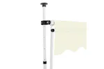 vidaXL 143693 Manual Retractable Awning 150cm Cream vidaXL 143693 Manual Retractable Awning 150cm Cream