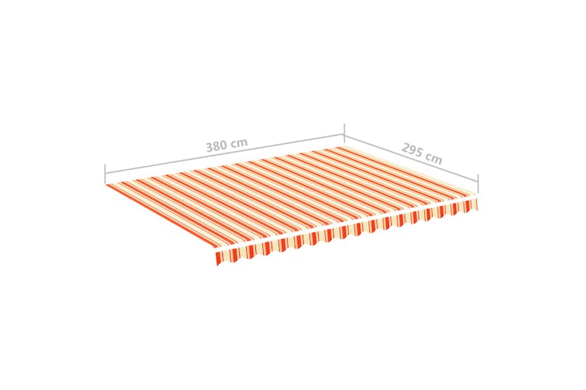 vidaXL 312017 Replacement Fabric For Awning Yellow And Orange 4x3 M vidaXL 312017 Replacement Fabric For Awning Yellow And Orange 4x3 M