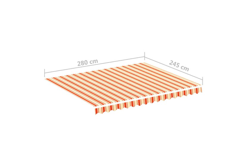 vidaXL 312015 Replacement Fabric For Awning Yellow And Orange 3x2.5 M vidaXL 312015 Replacement Fabric For Awning Yellow And Orange 3x2.5 M
