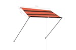 vidaXL 145931 Retractable Awning With Led 250x150cm Orange And Brown vidaXL 145931 Retractable Awning With Led 250x150cm Orange And Brown
