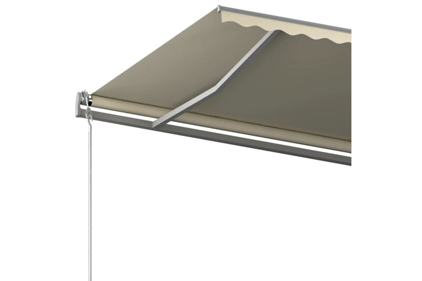 vidaXL 3069777 Freestanding Manual Retractable Awning 500x300cm Cream vidaXL 3069777 Freestanding Manual Retractable Awning 500x300cm Cream