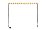 vidaXL 145910 Retractable Awning With Led 250x150cm Yellow And White vidaXL 145910 Retractable Awning With Led 250x150cm Yellow And White