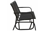 vidaXL 362708 Garden Glider Bench Black 120.5x76x86.5cm Textilene&steel vidaXL 362708 Garden Glider Bench Black 120.5x76x86.5cm Textilene&steel
