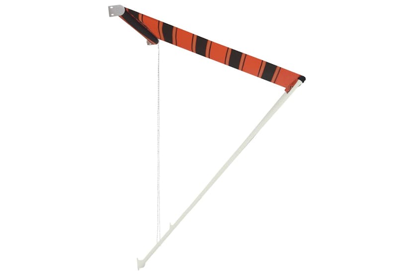vidaXL 145893 Retractable Awning 100x150cm Orange And Brown vidaXL 145893 Retractable Awning 100x150cm Orange And Brown