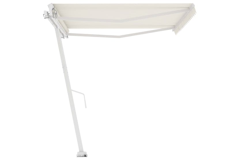vidaXL 3069617 Freestanding Manual Retractable Awning 400x350cm Cream vidaXL 3069617 Freestanding Manual Retractable Awning 400x350cm Cream