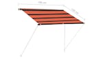 vidaXL 145893 Retractable Awning 100x150cm Orange And Brown vidaXL 145893 Retractable Awning 100x150cm Orange And Brown