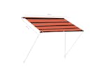 vidaXL 145893 Retractable Awning 100x150cm Orange And Brown vidaXL 145893 Retractable Awning 100x150cm Orange And Brown