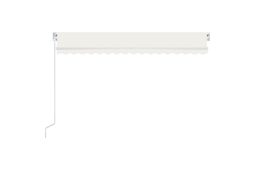 vidaXL 3068982 Manual Retractable Awning With Led 400x350cm Cream vidaXL 3068982 Manual Retractable Awning With Led 400x350cm Cream