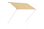 Vidaxl Retractable Awning 150x150 Cm Yellow And White Vidaxl Retractable Awning 150x150 Cm Yellow And White