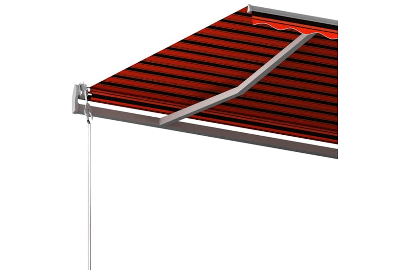 vidaXL 3069800 Freestanding Manual Retractable Awning 600x300cm Orange/brown vidaXL 3069800 Freestanding Manual Retractable Awning 600x300cm Orange/brown
