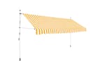 vidaXL 43235 Manual Retractable Awning 350cm Orange And White Stripes vidaXL 43235 Manual Retractable Awning 350cm Orange And White Stripes