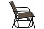 vidaXL 362709 Garden Glider Bench Brown120.5x76x86.5cm Textilene&steel vidaXL 362709 Garden Glider Bench Brown120.5x76x86.5cm Textilene&steel