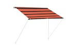 vidaXL 145893 Retractable Awning 100x150cm Orange And Brown vidaXL 145893 Retractable Awning 100x150cm Orange And Brown