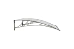vidaXL 153589 Door Canopy Grey And Transparent 100x80cm Polycarbonate vidaXL 153589 Door Canopy Grey And Transparent 100x80cm Polycarbonate