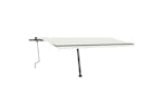vidaXL 3069857 Freestanding Manual Retractable Awning 500x350cm Cream vidaXL 3069857 Freestanding Manual Retractable Awning 500x350cm Cream