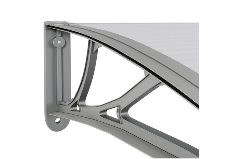 vidaXL 153589 Door Canopy Grey And Transparent 100x80cm Polycarbonate vidaXL 153589 Door Canopy Grey And Transparent 100x80cm Polycarbonate