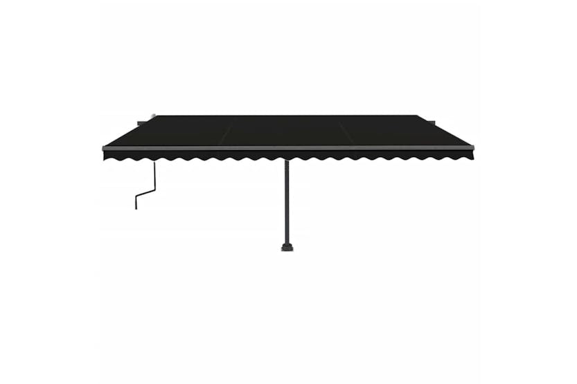 vidaXL 3069859 Freestanding Manual Retractable Awning 500x350cm Anthracite vidaXL 3069859 Freestanding Manual Retractable Awning 500x350cm Anthracite