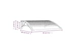 vidaXL 153585 Door Canopy Black And Transparent 80x80cm Polycarbonate vidaXL 153585 Door Canopy Black And Transparent 80x80cm Polycarbonate