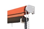 vidaXL 145929 Retractable Awning With Led 150x150cm Orange And Brown vidaXL 145929 Retractable Awning With Led 150x150cm Orange And Brown