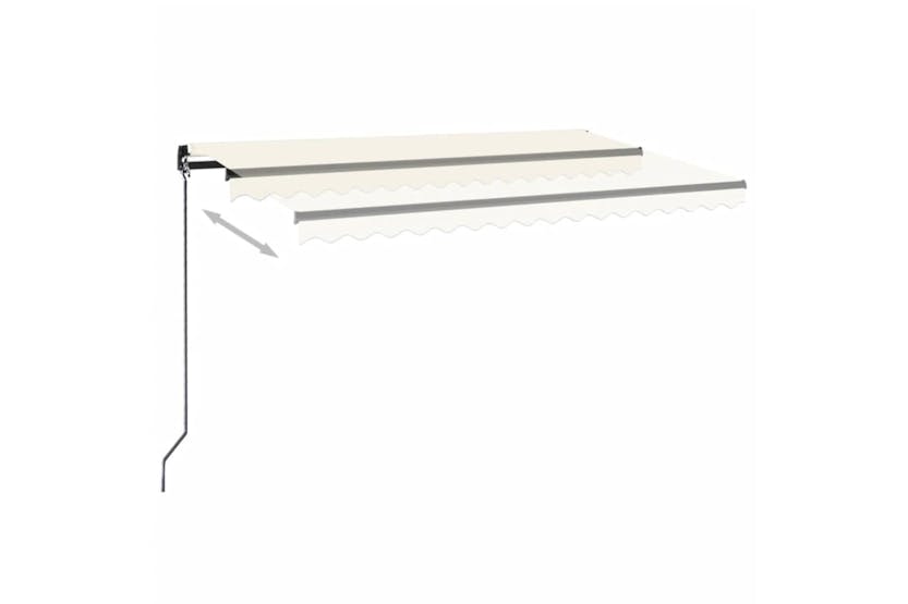 vidaXL 3069197 Manual Retractable Awning 450x350cm Cream vidaXL 3069197 Manual Retractable Awning 450x350cm Cream
