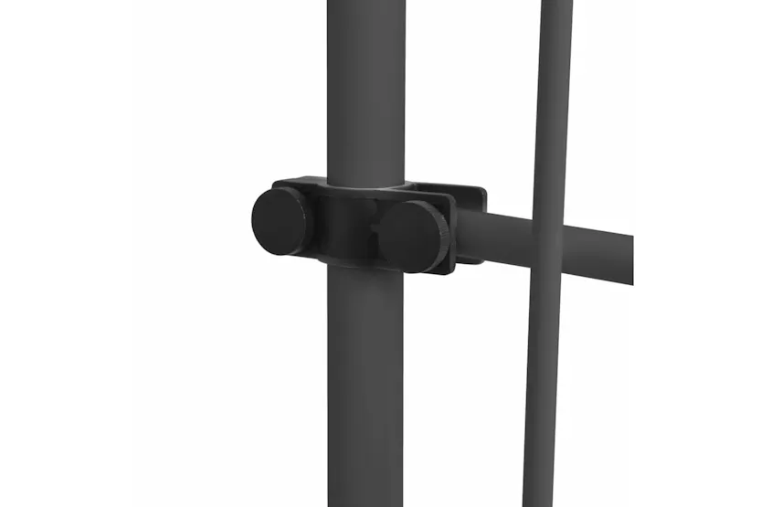 vidaXL 145868 Manual Retractable Awning With Led 400cm Anthracite vidaXL 145868 Manual Retractable Awning With Led 400cm Anthracite