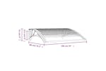 vidaXL 153589 Door Canopy Grey And Transparent 100x80cm Polycarbonate vidaXL 153589 Door Canopy Grey And Transparent 100x80cm Polycarbonate