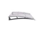 vidaXL 144829 Door Canopy Silver And Transparent 150x90cm Pet vidaXL 144829 Door Canopy Silver And Transparent 150x90cm Pet
