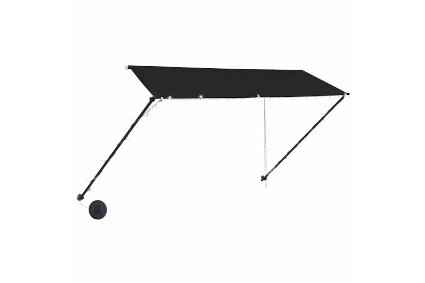 vidaXL 145919 Retractable Awning With Led 350x150cm Anthracite vidaXL 145919 Retractable Awning With Led 350x150cm Anthracite