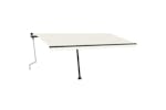 vidaXL 3069837 Freestanding Manual Retractable Awning 450x350cm Cream vidaXL 3069837 Freestanding Manual Retractable Awning 450x350cm Cream