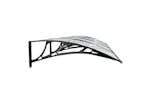 vidaXL 153591 Door Canopy Black And Transparent 350x80cm Polycarbonate vidaXL 153591 Door Canopy Black And Transparent 350x80cm Polycarbonate