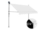 vidaXL 145872 Manual Retractable Awning With Led 250cm Cream vidaXL 145872 Manual Retractable Awning With Led 250cm Cream
