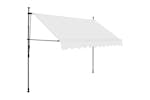 vidaXL 145872 Manual Retractable Awning With Led 250cm Cream vidaXL 145872 Manual Retractable Awning With Led 250cm Cream