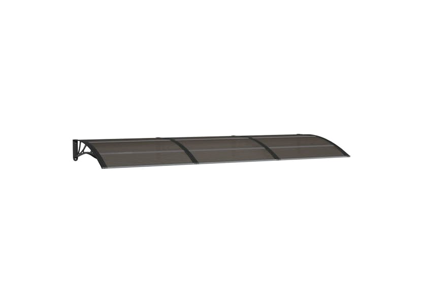 vidaXL Door Canopy Black 300x100cm Polycarbonate vidaXL Door Canopy Black 300x100cm Polycarbonate