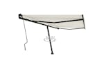 vidaXL 3069837 Freestanding Manual Retractable Awning 450x350cm Cream vidaXL 3069837 Freestanding Manual Retractable Awning 450x350cm Cream