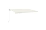 vidaXL 3069017 Manual Retractable Awning 500x350cm Cream vidaXL 3069017 Manual Retractable Awning 500x350cm Cream