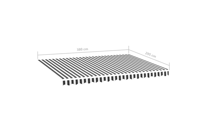 vidaXL 311987 Replacement Fabric For Awning Anthracite And White 4x3 M vidaXL 311987 Replacement Fabric For Awning Anthracite And White 4x3 M