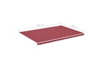 vidaXL 311972 Replacement Fabric For Awning Burgundy Red 5x3.5 M vidaXL 311972 Replacement Fabric For Awning Burgundy Red 5x3.5 M