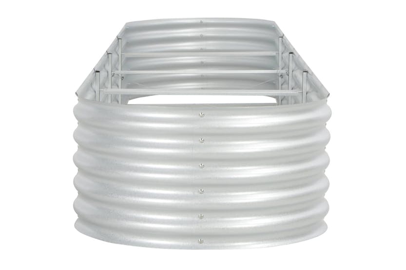 vidaXL 45516 Garden Raised Bed 400x80x44cm Galvanised Steel Silver vidaXL 45516 Garden Raised Bed 400x80x44cm Galvanised Steel Silver