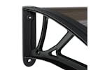 vidaXL 153582 Door Canopy Black 150x80cm Polycarbonate vidaXL 153582 Door Canopy Black 150x80cm Polycarbonate