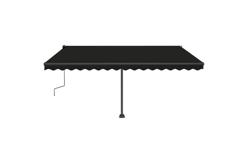 vidaXL 3069824 Manual Retractable Awning With Led 400x350cm Anthracite vidaXL 3069824 Manual Retractable Awning With Led 400x350cm Anthracite