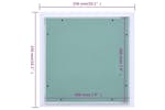 vidaXL 145097 Access Panel With Aluminium Frame And Plasterboard 200x200mm vidaXL 145097 Access Panel With Aluminium Frame And Plasterboard 200x200mm