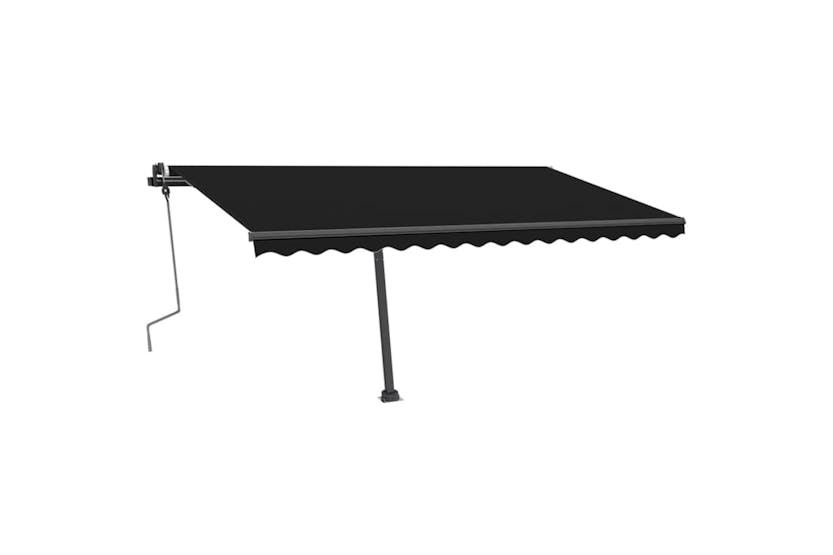 vidaXL 3069824 Manual Retractable Awning With Led 400x350cm Anthracite vidaXL 3069824 Manual Retractable Awning With Led 400x350cm Anthracite