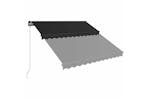 vidaXL 3051237 Manual Retractable Awning 300x250cm Anthracite vidaXL 3051237 Manual Retractable Awning 300x250cm Anthracite