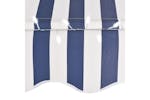 vidaXL 145847 Manual Retractable Awning With Led 400cm Blue And White vidaXL 145847 Manual Retractable Awning With Led 400cm Blue And White