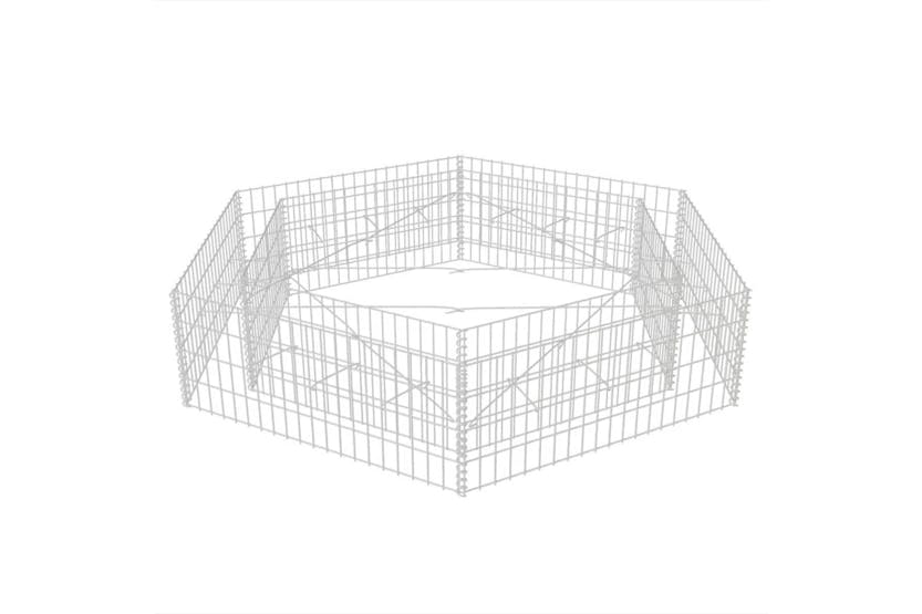 vidaXL 142536 Hexagonal Gabion Raised Bed 200x173x40cm vidaXL 142536 Hexagonal Gabion Raised Bed 200x173x40cm